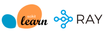 logos of Scikit-learn and Ray Projects